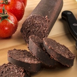 Homemade Black Pudding With Fat