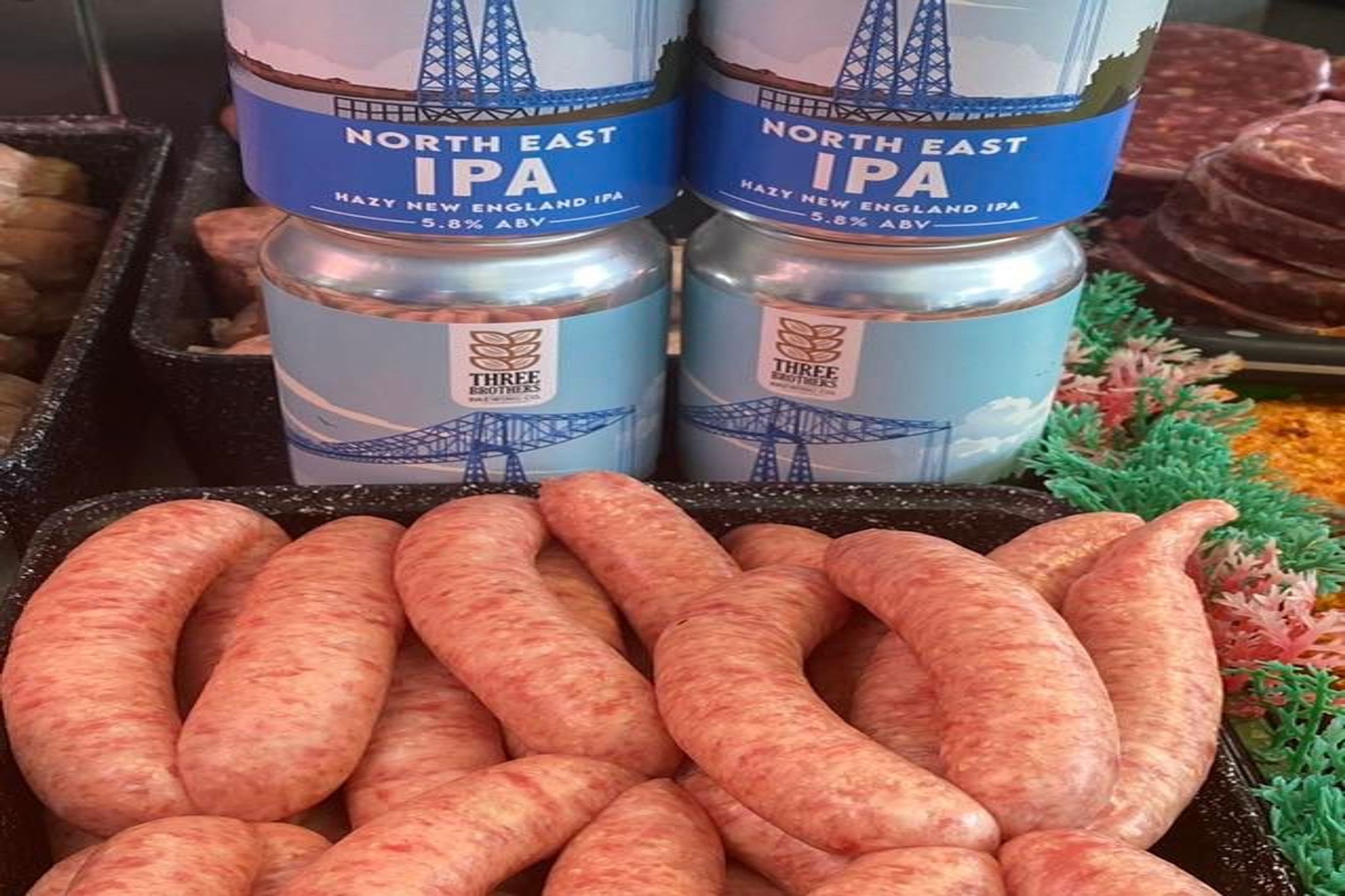 Three Brothers IPA sausages